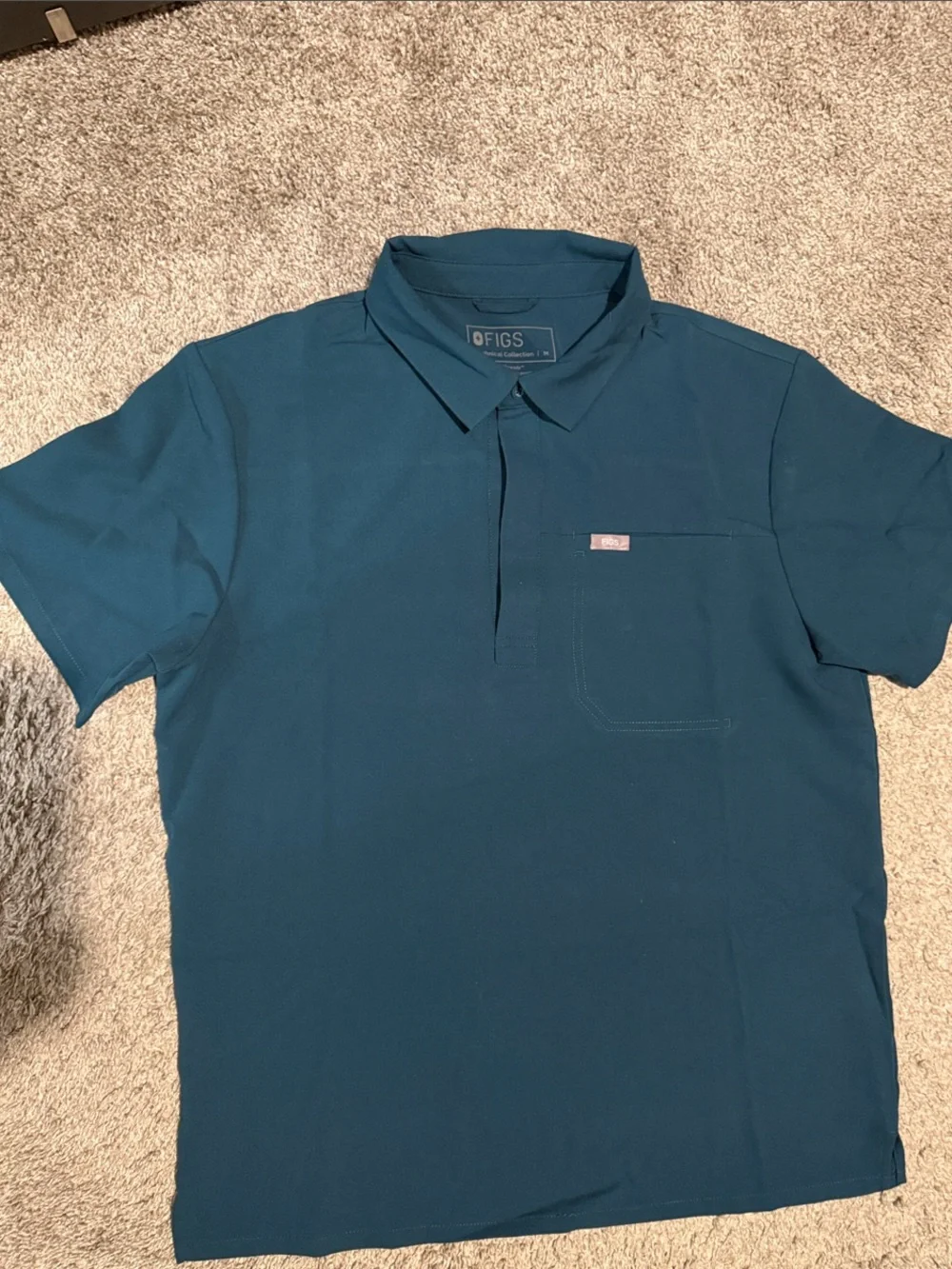 Figs Men's Teal Jogger Scrub set - Teal
